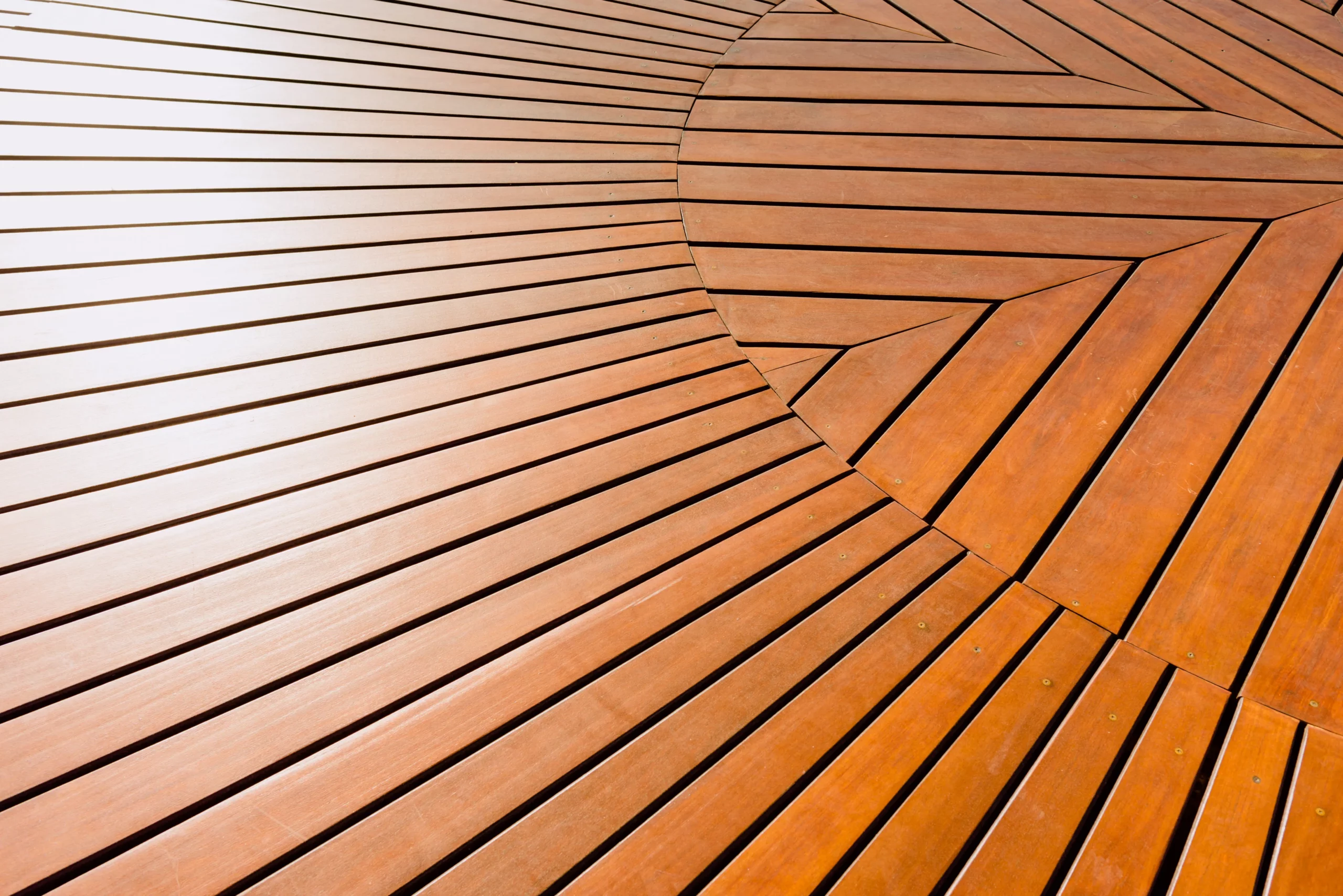 varnished-and-polished-brown-wooden deck